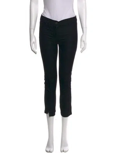 Pre-owned Ann Demeulemeester Skinny Leg Pants In Black