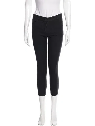 Pre-owned Ann Demeulemeester Skinny Leg Pants In Black