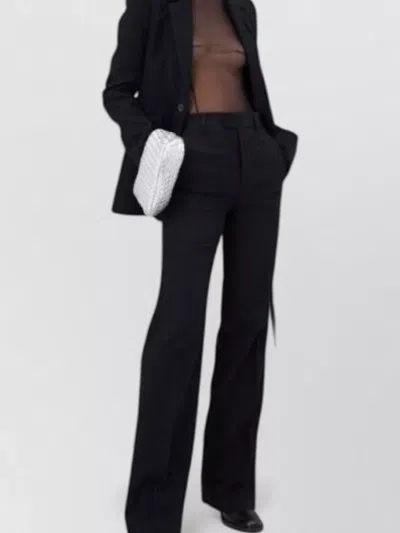 Ann Demeulemeester Sleeveless High Neck Stretch Tailoring Set In Black