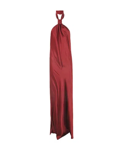 Ann Demeulemeester Sleeveless Neck Dress In Red