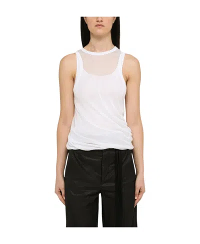 Ann Demeulemeester White Herlinde Tank Top In 001 White