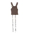 Ann Demeulemeester Sleeveless Vest In Brown