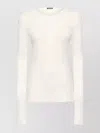 Ann Demeulemeester Fiene Ribbed Cotton Long Sleeve Top