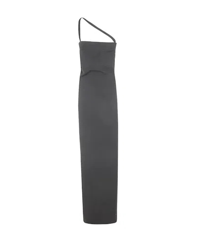 Ann Demeulemeester Slit Dress In Black