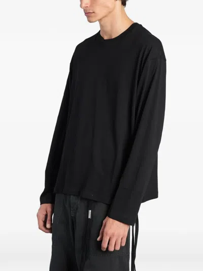 Ann Demeulemeester Slogan-print Long-sleeve T-shirt In Multi