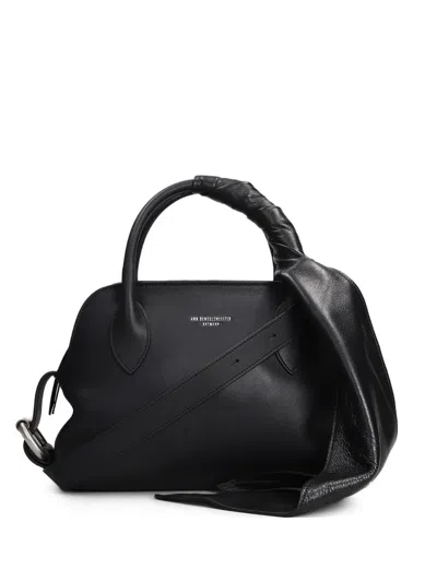 Ann Demeulemeester Small Knot-detail Shoulder Bag In Black