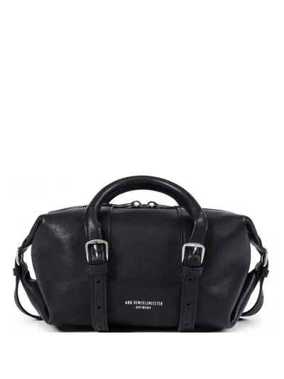 Ann Demeulemeester Small Terra Buckle Tote Bag In Black