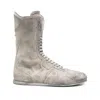 Ann Demeulemeester Round Toe Boots In Gray