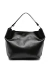 Ann Demeulemeester Medium Via Belt Leather Tote Bag In Black