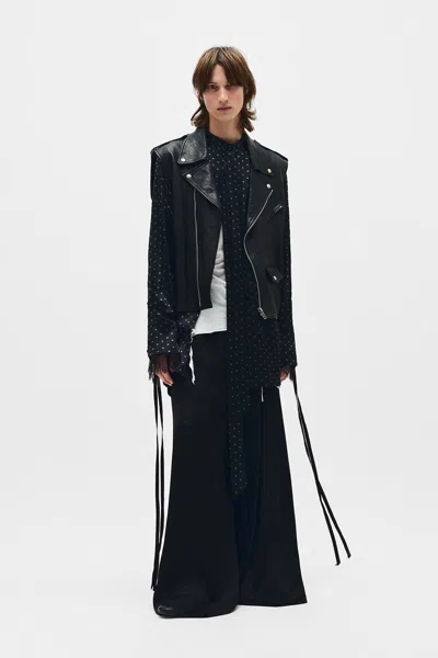 Ann Demeulemeester Solan Comfort Stand Collar Shirt In Multicolor