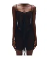 Ann Demeulemeester Spaghetti Strap Vest In Black