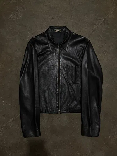 Pre-owned Ann Demeulemeester Ss99 “lou Reed” Lambskin Jacket In Black