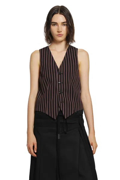 Ann Demeulemeester Stanse Classic Waistcoat In Black