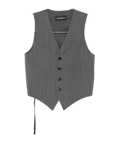 Ann Demeulemeester Stanse Classic Waistcoat In Gold
