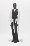Ann Demeulemeester Stee Ruffled Top In Multi