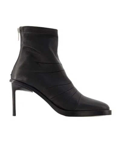 ANN DEMEULEMEESTER STILET-HEELED SHORT BOOTS