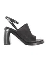 Ann Demeulemeester Stitch High-heeled Sandals In Black