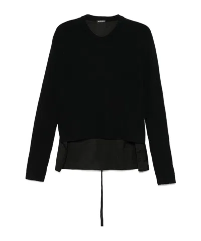 Ann Demeulemeester Stitched Jumper In Black