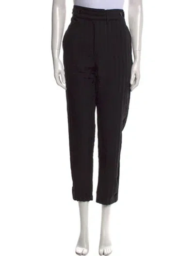 Pre-owned Ann Demeulemeester Straight Leg Pants In Black