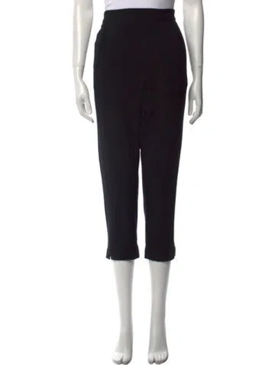 Pre-owned Ann Demeulemeester Straight Leg Pants In Black