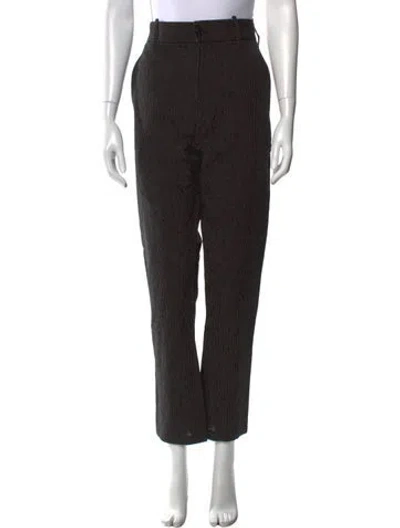 Pre-owned Ann Demeulemeester Straight Leg Pants In Black