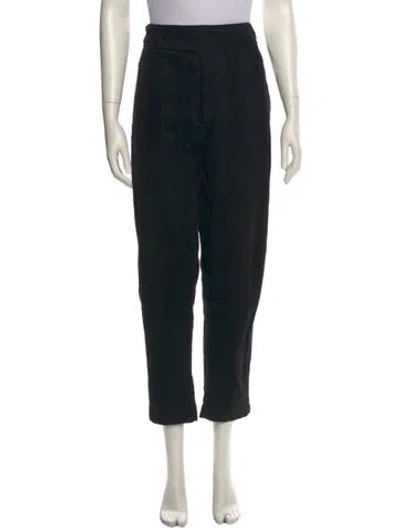 Pre-owned Ann Demeulemeester Straight Leg Pants In Black