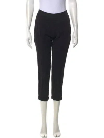 Pre-owned Ann Demeulemeester Straight Leg Pants In Black