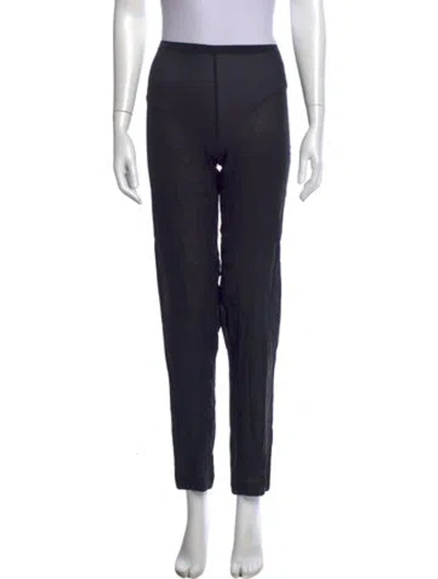 Pre-owned Ann Demeulemeester Straight Leg Pants In Black