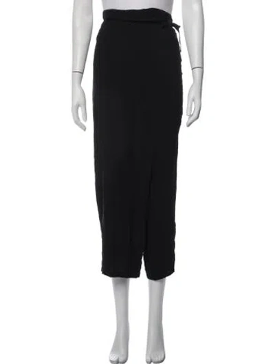 Pre-owned Ann Demeulemeester Straight Leg Pants In Black