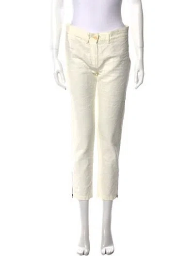 Pre-owned Ann Demeulemeester Straight Leg Pants In Neutral