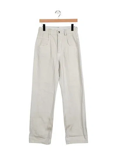 Pre-owned Ann Demeulemeester Straight Leg Pants In Neutrals