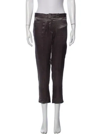 Pre-owned Ann Demeulemeester Straight Leg Pants W/ Tags In Brown