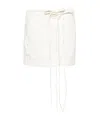 Ann Demeulemeester Streamer Skirt In White