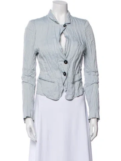 Pre-owned Ann Demeulemeester Striped Jacket In Blue