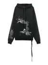 Ann Demeulemeester Black Olly Sketchbook High-comfort Hoodie In Black