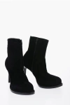 Ann Demeulemeester Suede Ankle Boots With Side Zip 10 Cm