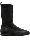 Ann Demeulemeester Fides High-top Boxing Sneakers In Black