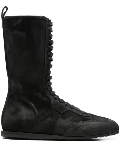 ANN DEMEULEMEESTER SUEDE BOOTS