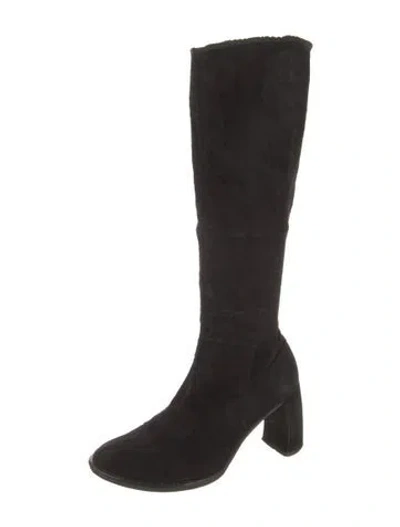 Pre-owned Ann Demeulemeester Suede Boots In Black