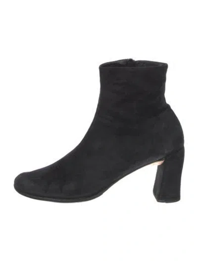 Pre-owned Ann Demeulemeester Suede Boots In Black