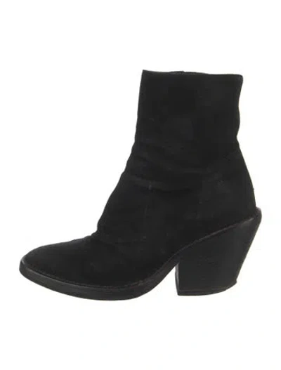 Pre-owned Ann Demeulemeester Suede Boots In Black