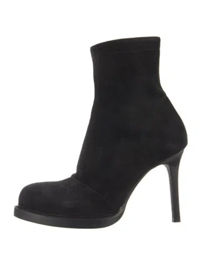 Pre-owned Ann Demeulemeester Suede Boots In Blue