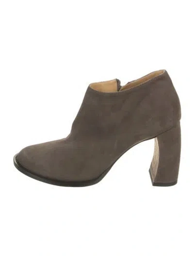 Pre-owned Ann Demeulemeester Suede Boots In Brown