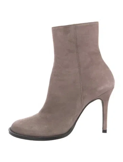 Pre-owned Ann Demeulemeester Suede Boots In Pink