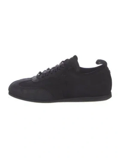 Pre-owned Ann Demeulemeester Suede Sneakers In Black
