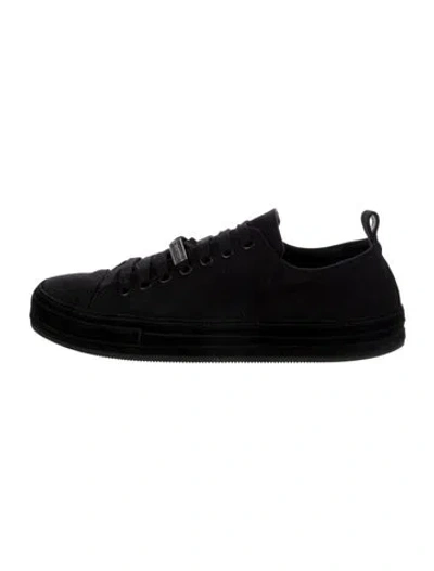Pre-owned Ann Demeulemeester Suede Sneakers In Black