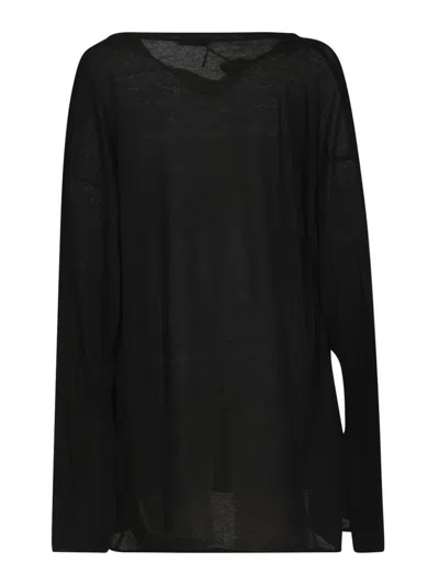 Ann Demeulemeester Soft-cut Lightweight Knit In Black