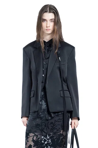 Ann Demeulemeester Susa Comfort Tailored Jacket In Black