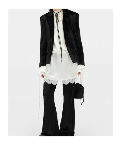 Ann Demeulemeester Susa Single-breasted Blazer In Black