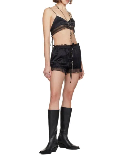 Ann Demeulemeester Suspender Bra In Black